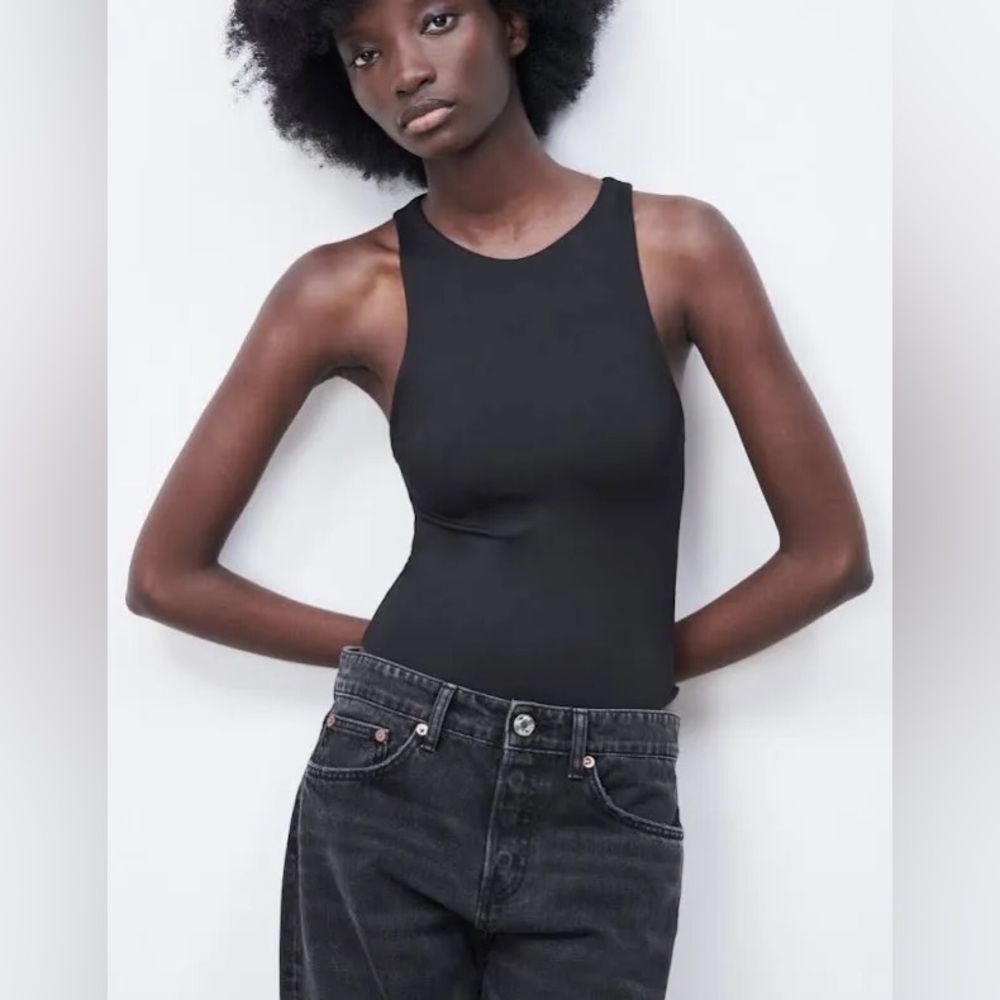 Zara high neck bodysuit